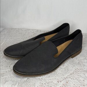 Speedy Top-Sider leather navy blue Seaport Levy slip on loafers flats sz 10